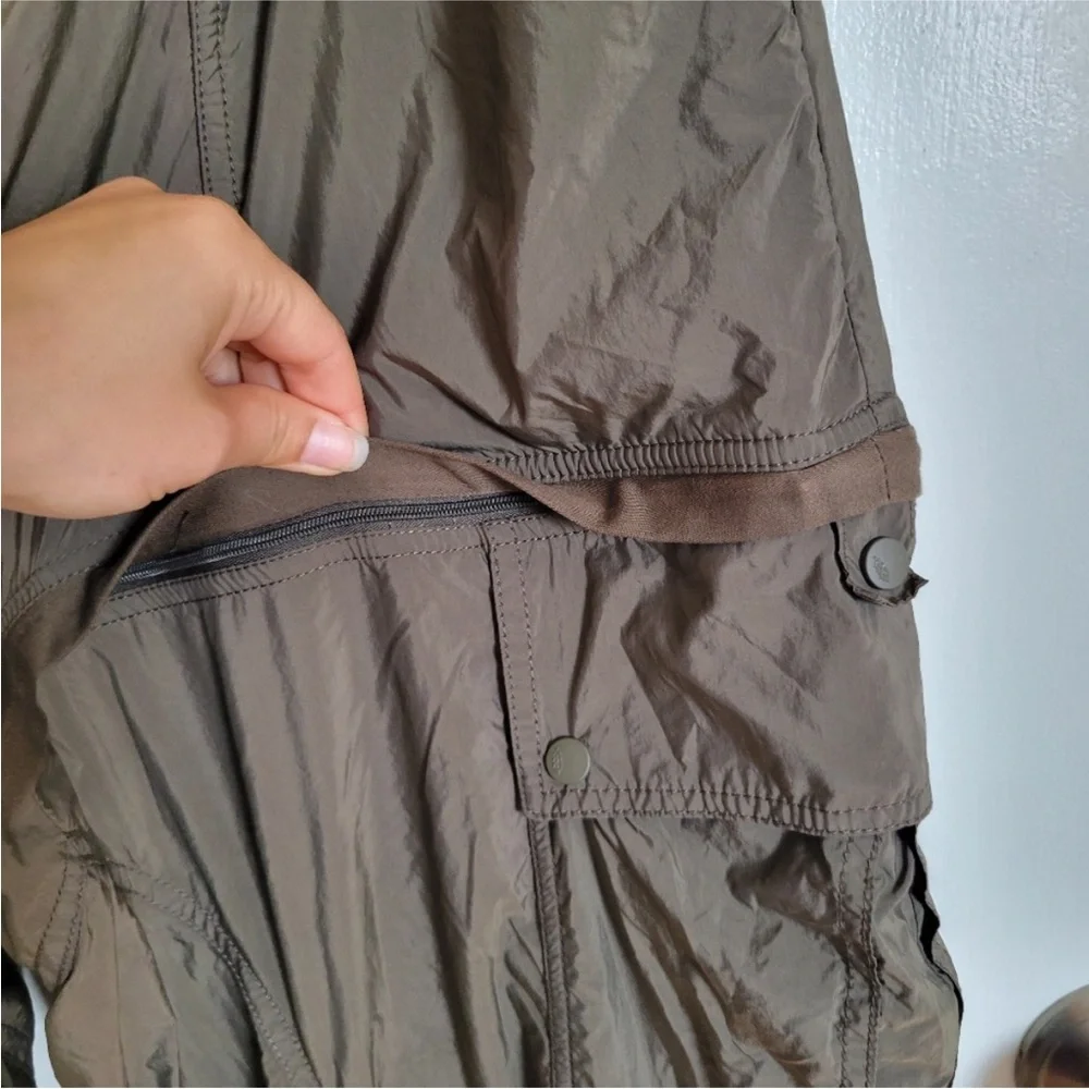Free People Movement Green Zip Off Pants Joggers Shorts - Picture 2 of 6